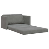 Sofa Bed Dark Grey 124 x 71 x 78 cm Velvet