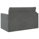 Sofa Bed Dark Grey 124 x 71 x 78 cm Velvet