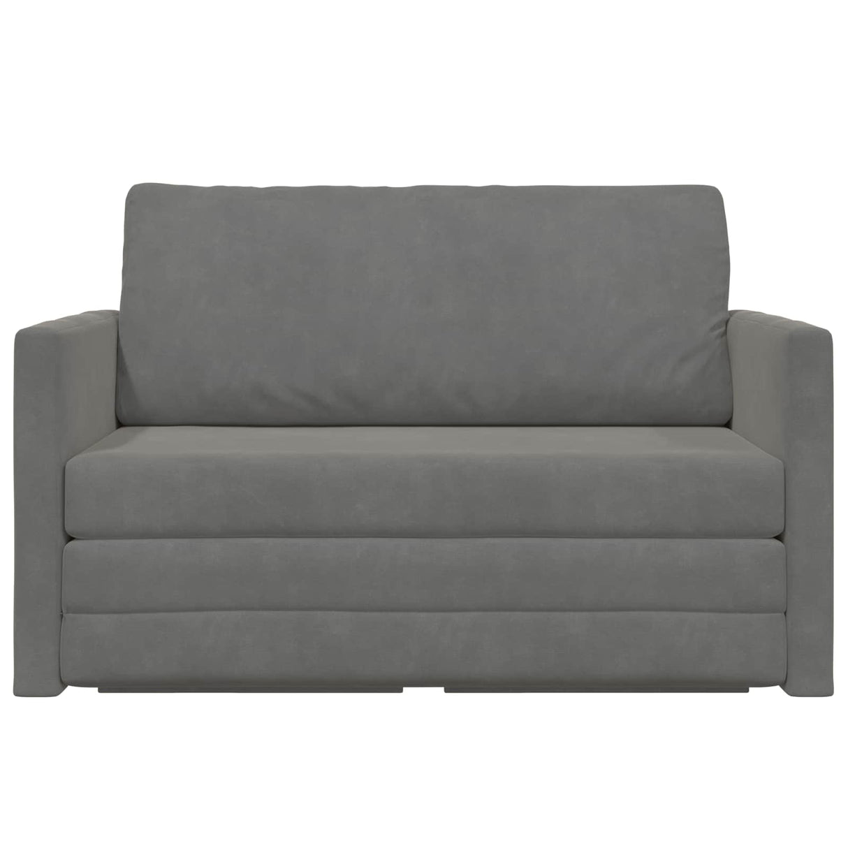 Sofa Bed Dark Grey 124 x 71 x 78 cm Velvet
