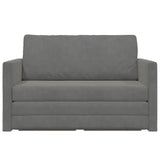 Sofa Bed Dark Grey 124 x 71 x 78 cm Velvet
