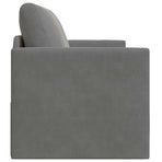 Sofa Bed Dark Grey 124 x 71 x 78 cm Velvet