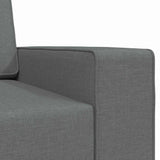 Floor Sofa Bed Dark Grey 245 x 78 x 77 cm Fabric - Low Angle