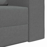 Floor Sofa Bed Dark Grey 245 x 78 x 77 cm Fabric - Extra Image