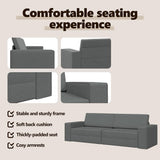 Sofa Bed Dark Grey 245 x 78 x 77 cm Fabric