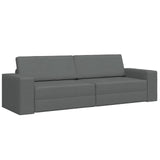 Sofa Bed Dark Grey 245 x 78 x 77 cm Fabric
