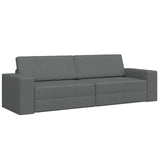 Sofa Bed 200cm Dark Grey Fabric - Front View