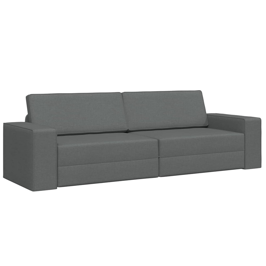Sofa Bed Dark Grey 245 x 78 x 77 cm Fabric