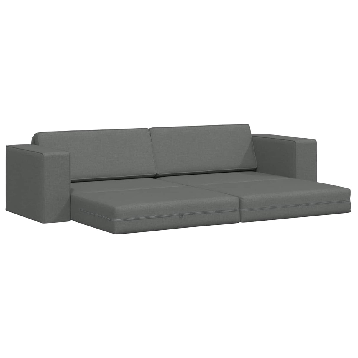 Sofa Bed Dark Grey 245 x 78 x 77 cm Fabric