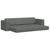 Sofa Bed Dark Grey 245 x 78 x 77 cm Fabric