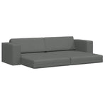 Sofa Bed Dark Grey 245 x 78 x 77 cm Fabric