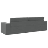 Sofa Bed 200cm Dark Grey Fabric - Close-Up Angle