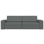 Sofa Bed Dark Grey 245 x 78 x 77 cm Fabric