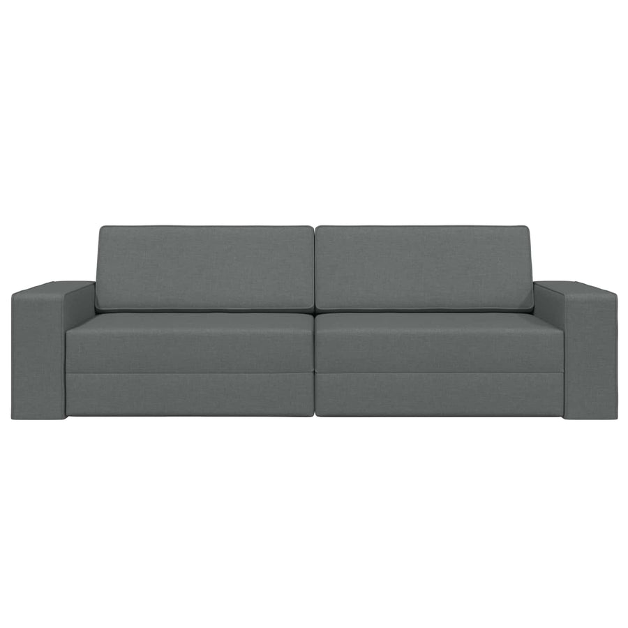 Sofa Bed Dark Grey 245 x 78 x 77 cm Fabric