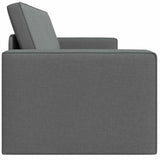 Sofa Bed Dark Grey 245 x 78 x 77 cm Fabric