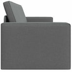 Sofa Bed Dark Grey 245 x 78 x 77 cm Fabric