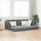 Floor Sofa Bed 200cm Dark Grey Velvet