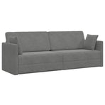 Floor Sofa Bed Dark Grey 213 x 70 x 77 cm Velvet