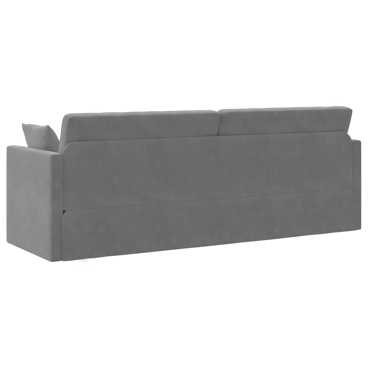 Floor Sofa Bed Dark Grey 213 x 70 x 77 cm Velvet