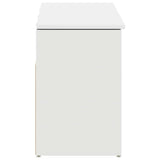 Shoe Bench White 102x30.5x45 cm Engineered Wood - 45-Degree Angle