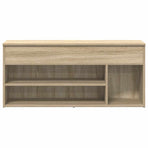 Shoe Bench Sonoma Oak 102x30.5x45 cm Engineered Wood
