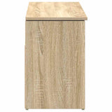 Shoe Bench Sonoma Oak 102x30.5x45 cm Engineered Wood - 45-Degree Angle