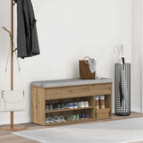 Shoe Bench Artisan Oak 102x30.5x45 cm Engineered Wood