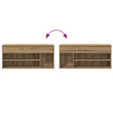 Shoe Bench Artisan Oak 102x30.5x45 cm Engineered Wood