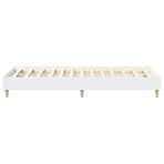 Bed Frame No Mattress White 90x190 cm Engineered Wood
