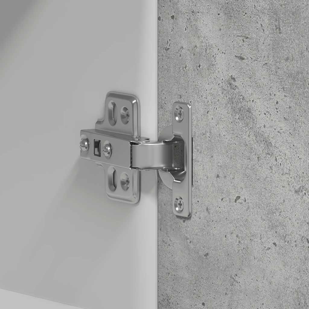 Kitchen Wall Cabinet Concrete Grey 60x31x60 cm Engineered Wood