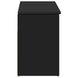 Shoe Bench Black 102x30.5x45 cm Engineered Wood