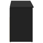 Shoe Bench Black 102x30.5x45 cm Engineered Wood
