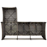 3 Piece Garden Sofa Set with Cushions L-shaped Grey Poly Rattan - Extra Image