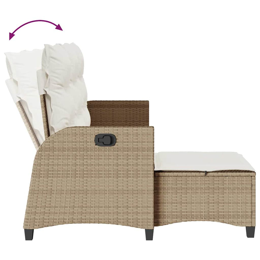 3 Piece Garden Sofa Set with Cushions L-shaped Beige
