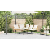 Garden Sofa Set 2 pcs Natural Poly Rattan - 45-Degree Angle