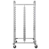 Tray Trolley with 32 GN Containers 75x55x162.5 cm Stainless Steel - 45-Degree Angle