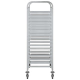 Tray Trolley with 32 GN Containers 75x55x162.5 cm Stainless Steel - Rear View