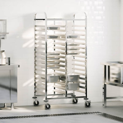 Tray Trolley with 32 GN Containers 75x55x162.5 cm