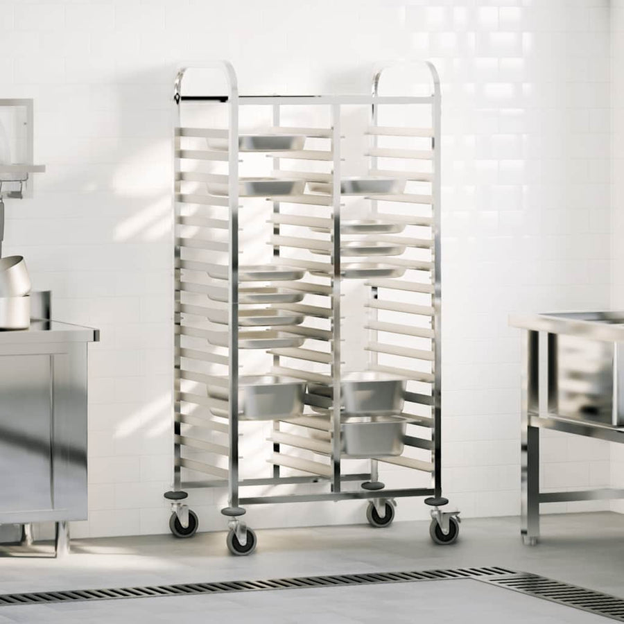Tray Trolley with 32 GN Containers 75x55x162.5 cm