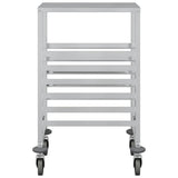 Tray Trolley with 6 GN Containers 39x55x87 cm Stainless Steel