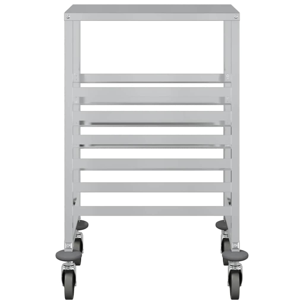 Tray Trolley with 6 GN Containers 39x55x87 cm Stainless Steel