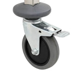 Tray Trolley with 6 GN Containers 39x55x87 cm Stainless Steel - Low Angle