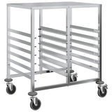 Tray Trolley with 12 GN Containers 75x55x87 cm Stainless Steel - Front View