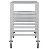 Tray Trolley with 12 GN Containers 75x55x87 cm Stainless Steel