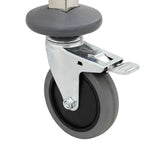 Tray Trolley with 12 GN Containers 75x55x87 cm Stainless Steel - Low Angle