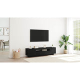 TV Cabinet Black 160 x 35 x 40 cm Engineered Wood - Extra Image