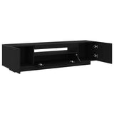 TV Cabinet Black 160 x 35 x 40 cm Engineered Wood - Top-Down View