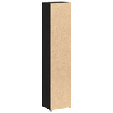CD Cabinets 2 pcs Black Oak 21x16x93.5 cm Engineered Wood - Close-Up Angle