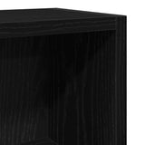 CD Cabinets 2 pcs Black Oak 21x16x93.5 cm Engineered Wood - Low Angle