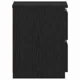Bedside Cabinet Black Oak 30 x 30 x 40 cm Engineered Wood