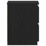 Bedside Cabinet Black oak 30 x 30 x 40 cm Engineered wood - Close-Up Angle